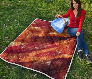 Crispy Bacon Print Quilt