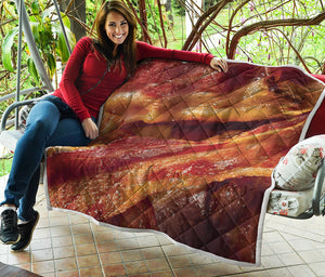 Crispy Bacon Print Quilt