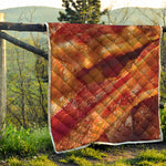 Crispy Bacon Print Quilt