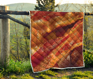 Crispy Bacon Print Quilt