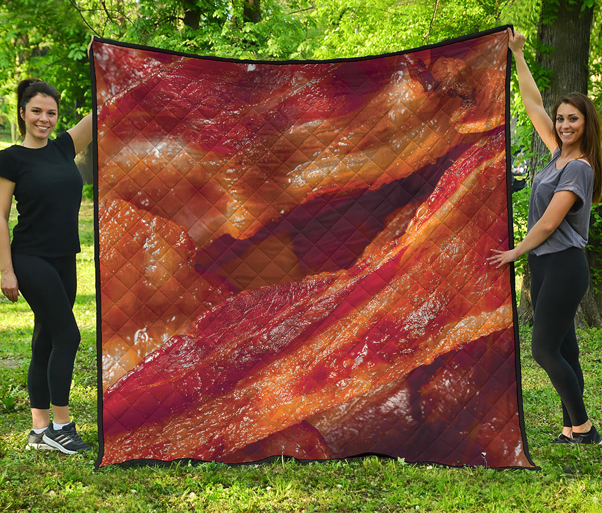 Crispy Bacon Print Quilt