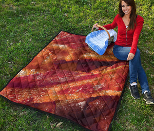 Crispy Bacon Print Quilt