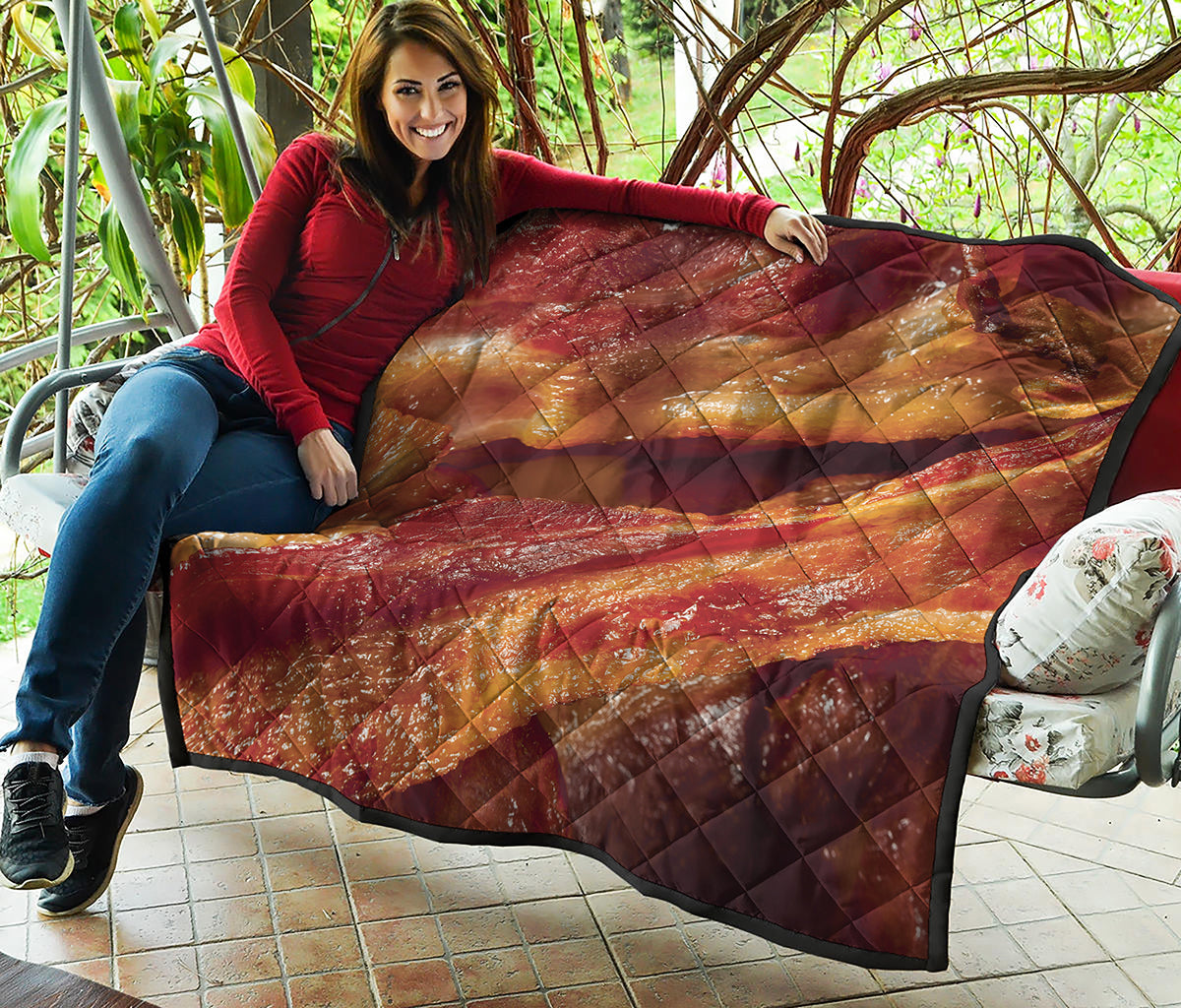 Crispy Bacon Print Quilt