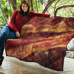 Crispy Bacon Print Quilt