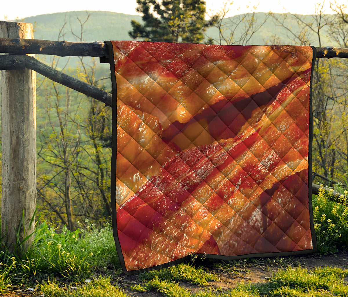 Crispy Bacon Print Quilt