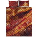 Crispy Bacon Print Quilt Bed Set