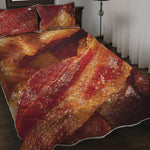 Crispy Bacon Print Quilt Bed Set