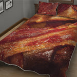 Crispy Bacon Print Quilt Bed Set