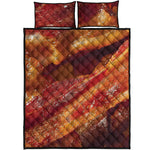 Crispy Bacon Print Quilt Bed Set