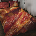 Crispy Bacon Print Quilt Bed Set