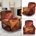 Crispy Bacon Print Recliner Slipcover