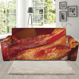 Crispy Bacon Print Sofa Slipcover