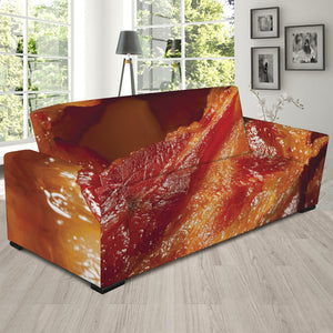 Crispy Bacon Print Sofa Slipcover