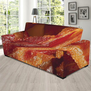 Crispy Bacon Print Sofa Slipcover