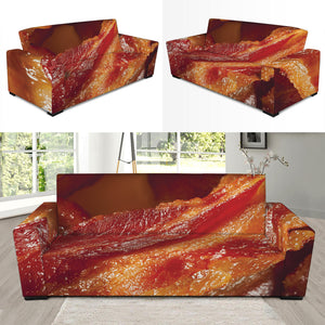 Crispy Bacon Print Sofa Slipcover