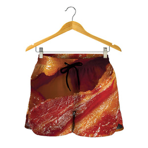 Crispy Bacon Print Women's Shorts
