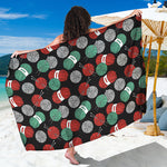 Crochet Yarn Pattern Print Beach Sarong Wrap