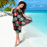 Crochet Yarn Pattern Print Beach Sarong Wrap