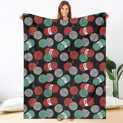 Crochet Yarn Pattern Print Blanket