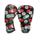 Crochet Yarn Pattern Print Boxing Gloves