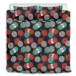 Crochet Yarn Pattern Print Duvet Cover Bedding Set