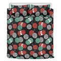 Crochet Yarn Pattern Print Duvet Cover Bedding Set