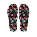 Crochet Yarn Pattern Print Flip Flops