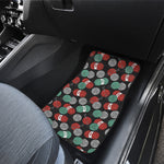 Crochet Yarn Pattern Print Front and Back Car Floor Mats