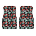 Crochet Yarn Pattern Print Front Car Floor Mats