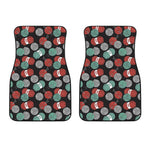 Crochet Yarn Pattern Print Front Car Floor Mats