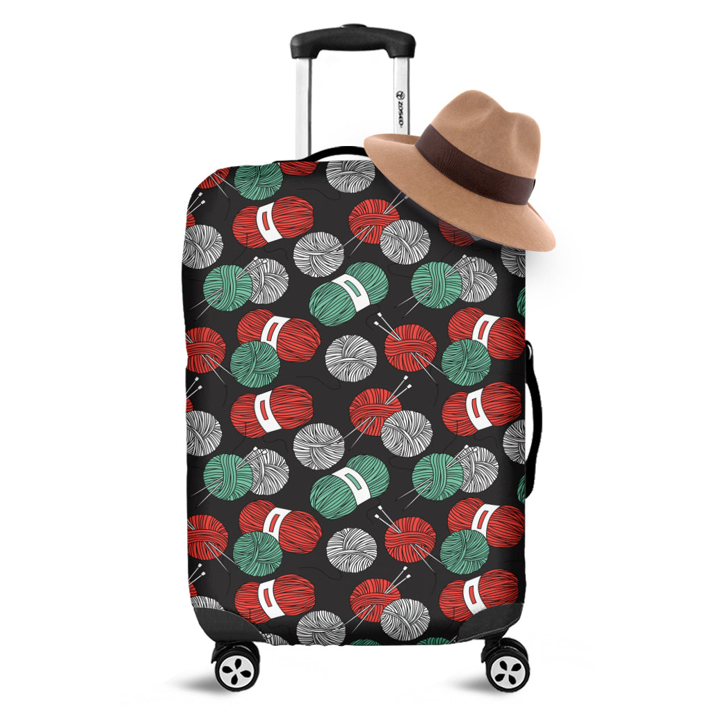 Crochet Yarn Pattern Print Luggage Cover