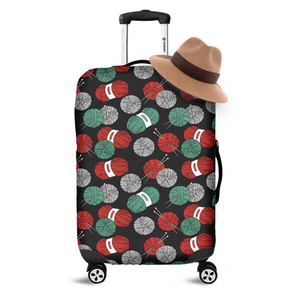 Crochet Yarn Pattern Print Luggage Cover