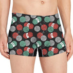 Crochet Yarn Pattern Print Men's Boxer Briefs
