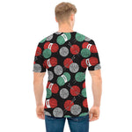 Crochet Yarn Pattern Print Men's T-Shirt