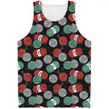 Crochet Yarn Pattern Print Men's Tank Top