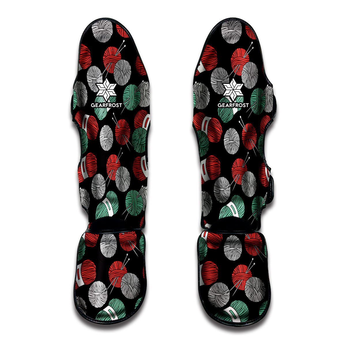 Crochet Yarn Pattern Print Muay Thai Shin Guard