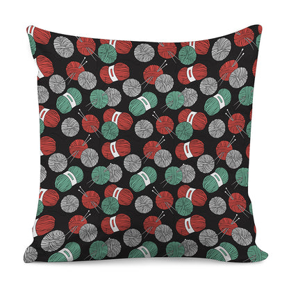 Crochet Yarn Pattern Print Pillow Cover