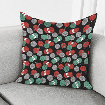 Crochet Yarn Pattern Print Pillow Cover
