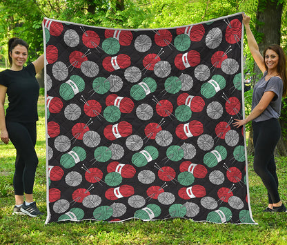 Crochet Yarn Pattern Print Quilt
