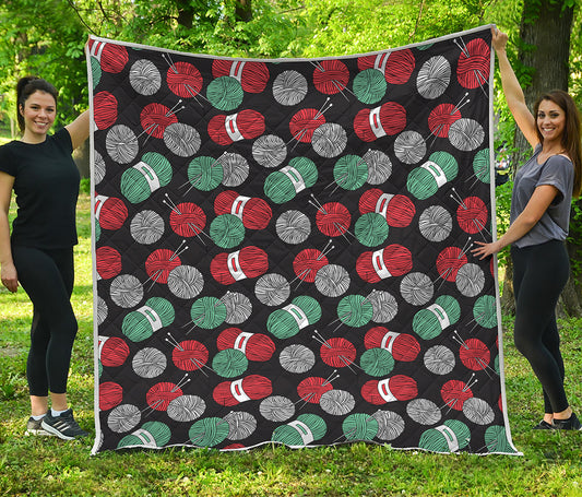 Crochet Yarn Pattern Print Quilt