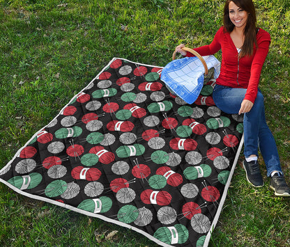 Crochet Yarn Pattern Print Quilt