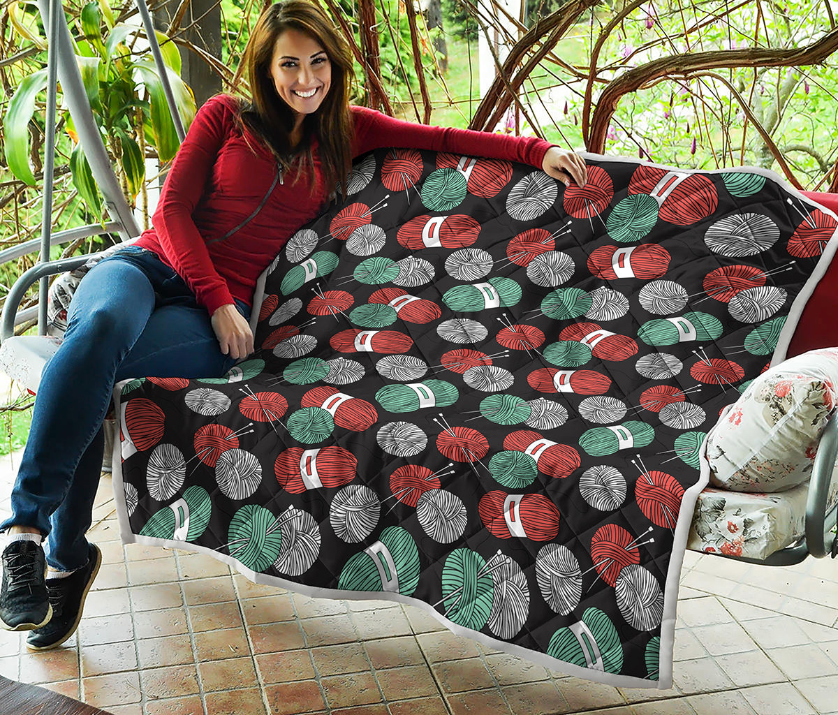 Crochet Yarn Pattern Print Quilt