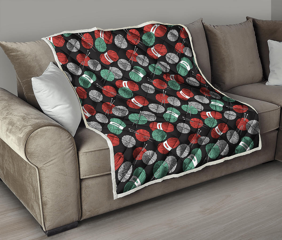 Crochet Yarn Pattern Print Quilt
