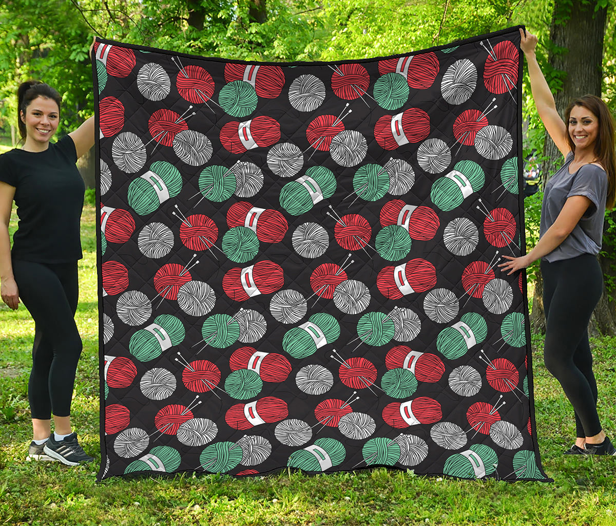Crochet Yarn Pattern Print Quilt