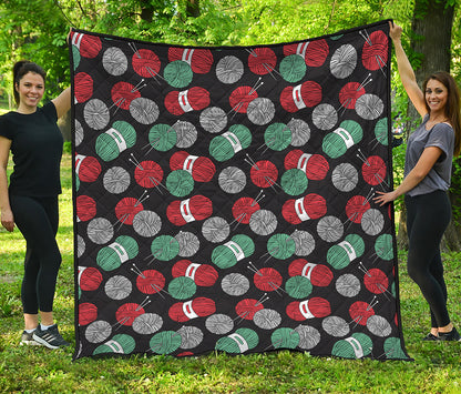 Crochet Yarn Pattern Print Quilt