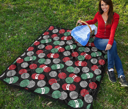 Crochet Yarn Pattern Print Quilt