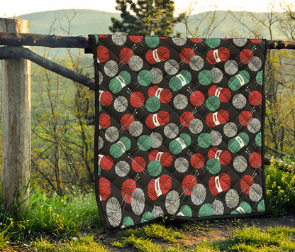 Crochet Yarn Pattern Print Quilt