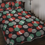 Crochet Yarn Pattern Print Quilt Bed Set