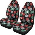 Crochet Yarn Pattern Print Universal Fit Car Seat Covers