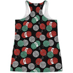 Crochet Yarn Pattern Print Women's Racerback Tank Top
